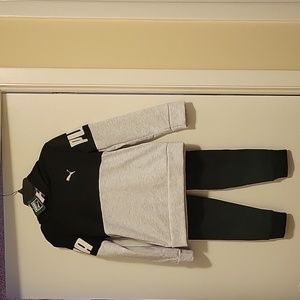 NWT: PUMA Boys 2 Piece Hoodie and Jogger Set